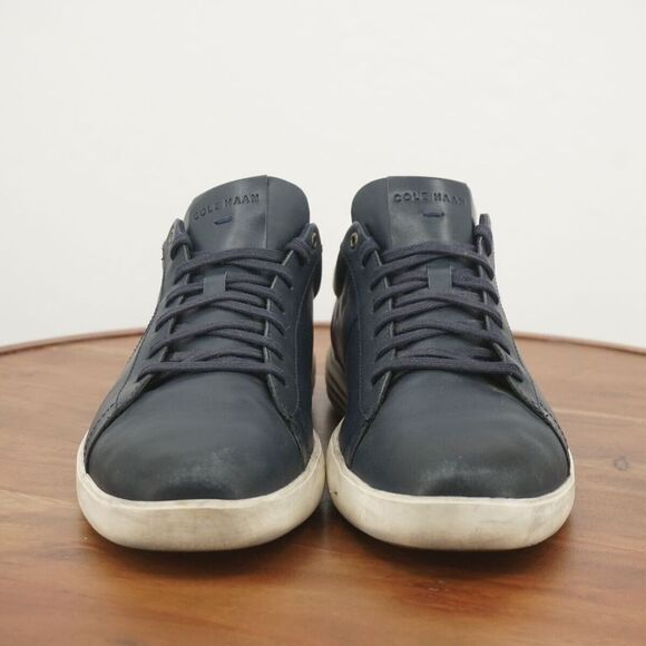 Cole Haan Mens Reagan Grand Sneakers Shoes Blue Leather Lace Up Size 11M - Picture 3 of 11